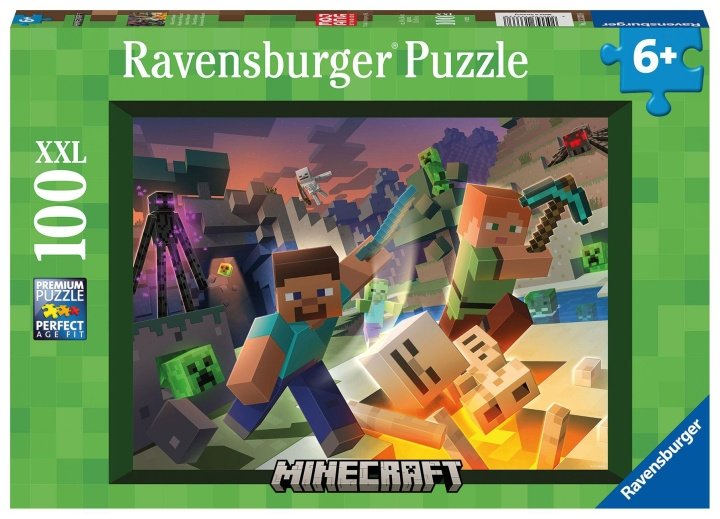 MINECRAFT Puslespill - Monster MINECRAFT (100 XXL-brikker) (PEG3333) i gruppen LEKER, BARN OG BABY / Leker / Barnas puslespill hos TP E-commerce Nordic AB (D19608)