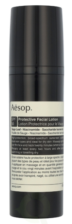 AESOP Protective Facial Lotion SPF50 50 ml i gruppen HELSE OG SKJØNNHET / Hudpleie / Ansikt / Dagkrem hos TP E-commerce Nordic AB (D19625)