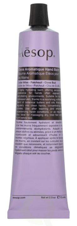 AESOP Eleos Aromatique Hand Balm 75 ml i gruppen HELSE OG SKJØNNHET / Manikyr/pedikyr / Håndkrem hos TP E-commerce Nordic AB (D19627)