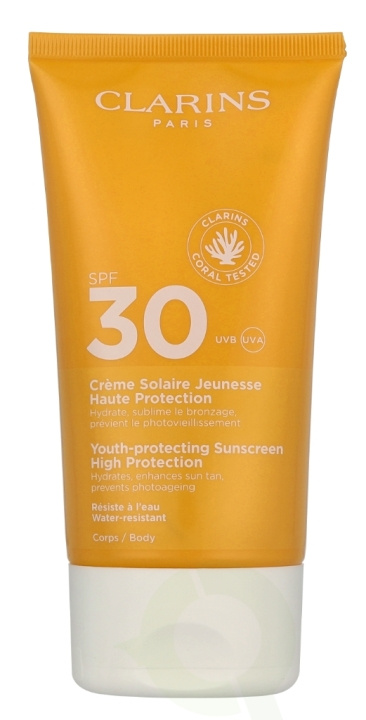Clarins Youth-Protecting Suncreen High Protection SPF30 150 ml i gruppen HELSE OG SKJØNNHET / Hudpleie / Soling / Solkrem hos TP E-commerce Nordic AB (D19644)