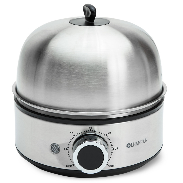 Champion Äggkokare Timer 7 Ägg EB600 Rostfri i gruppen HJEM, HUS OG HAGE / Husholdningsapparater / Ris- og eggkokere hos TP E-commerce Nordic AB (D19669)