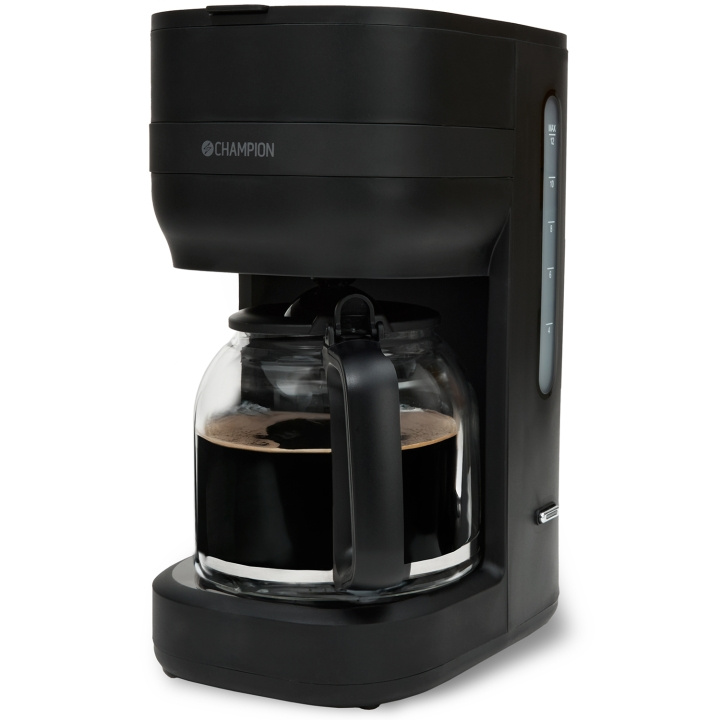 Champion Kaffebryggare 12-koppar/1,5L KB300 Mattsvart i gruppen HJEM, HUS OG HAGE / Husholdningsapparater / Kaffe og espresso / Kaffetraktere hos TP E-commerce Nordic AB (D19675)