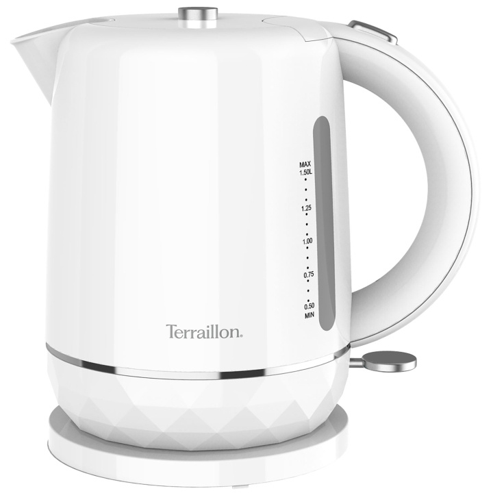 Terraillon Vattenkokare Diamond 1,5L 2200W vit i gruppen HJEM, HUS OG HAGE / Husholdningsapparater / Vann og juice / Vannkokere hos TP E-commerce Nordic AB (D19681)