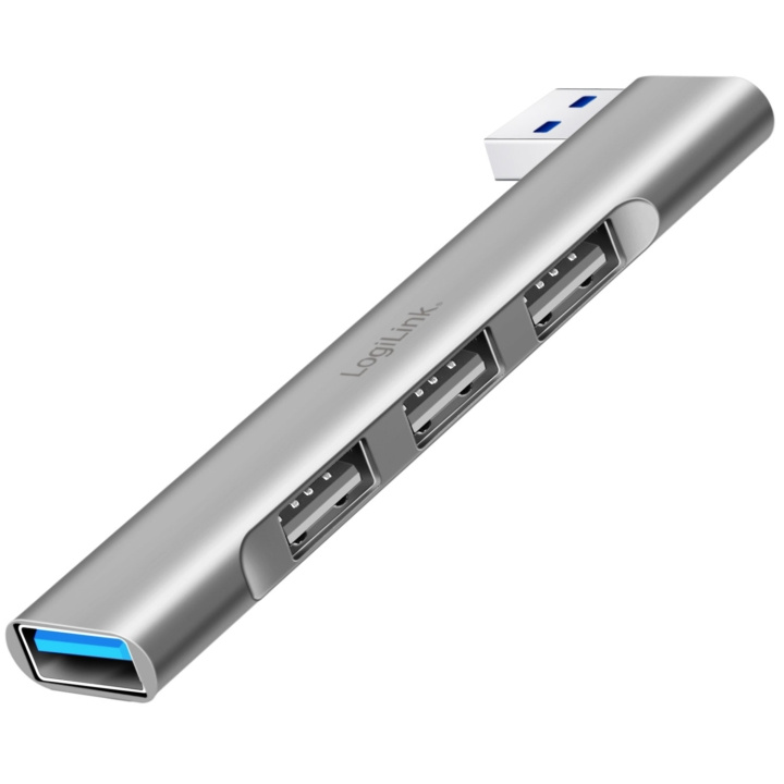 LogiLink Ultraslim 4-port USB-A hub 1 x USB-A3.0, 3 x USB-A2.0 i gruppen Datautstyr / Datamaskin Tilbehør / USB-Hubs hos TP E-commerce Nordic AB (D19713)