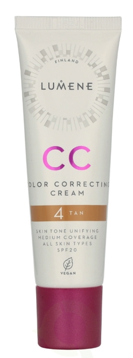 Lumene CC Color Correcting Cream SPF20 30 ml #4 Tan i gruppen HELSE OG SKJØNNHET / Hudpleie / Ansikt / Dagkrem hos TP E-commerce Nordic AB (D19864)