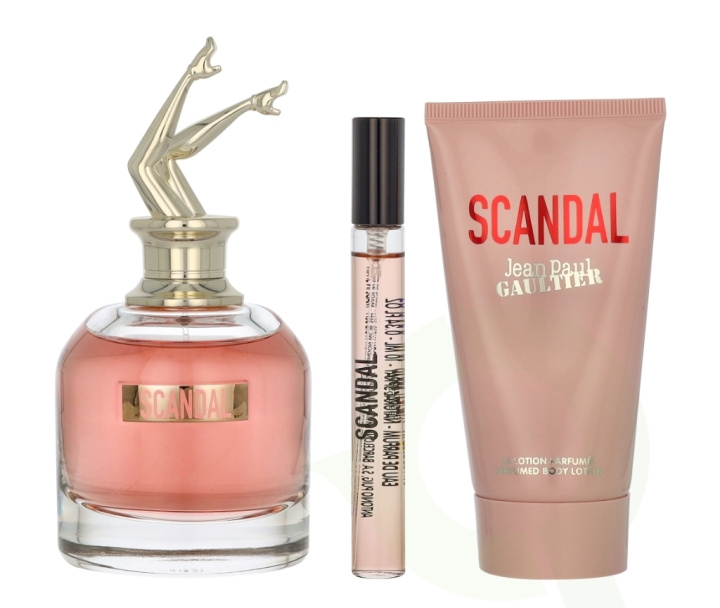 Jean Paul Gaultier Scandal Giftset 165 ml Edp Spray 80ml/Body Lotion 75ml/Edp Spray 10ml i gruppen HELSE OG SKJØNNHET / Gavesett / Gavesett for henne hos TP E-commerce Nordic AB (D19887)