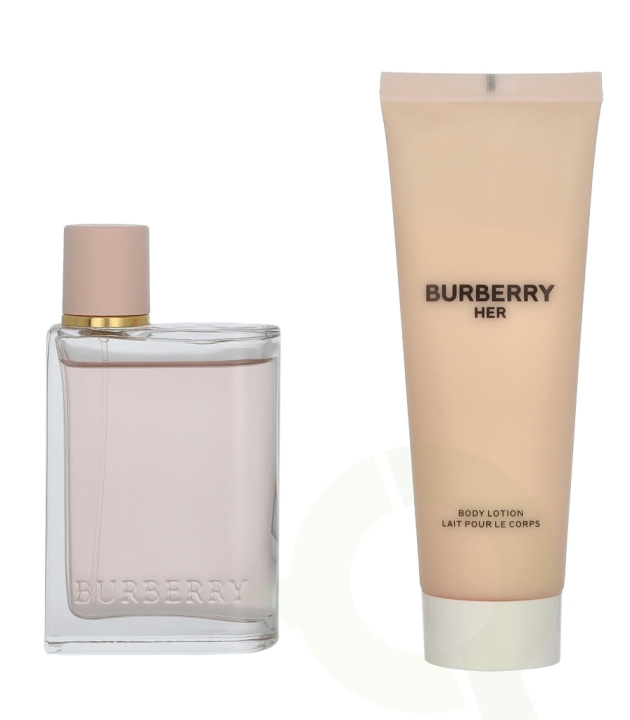 Burberry Her Giftset 125 ml Edp Spray 50ml/Body Lotion 75ml i gruppen HELSE OG SKJØNNHET / Gavesett / Gavesett for henne hos TP E-commerce Nordic AB (D19889)