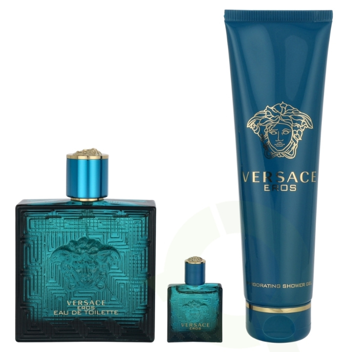 Versace Eros Energy Giftset 255 ml Edt Spray 100ml/Bath & Shower Gel 150ml/Edt 5ml i gruppen HELSE OG SKJØNNHET / Gavesett / Gavesett for ham hos TP E-commerce Nordic AB (D19894)