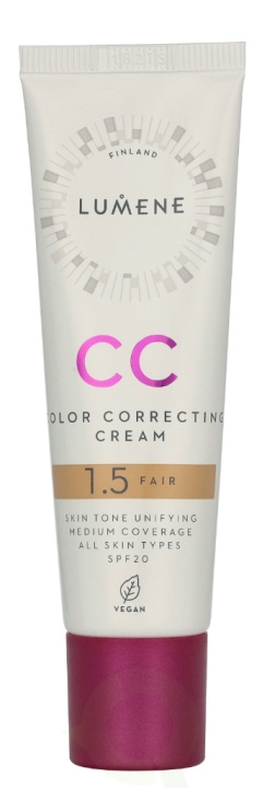 Lumene CC Color Correcting Cream SPF20 30 ml #1,5 Fair i gruppen HELSE OG SKJØNNHET / Hudpleie / Ansikt / Dagkrem hos TP E-commerce Nordic AB (D19913)