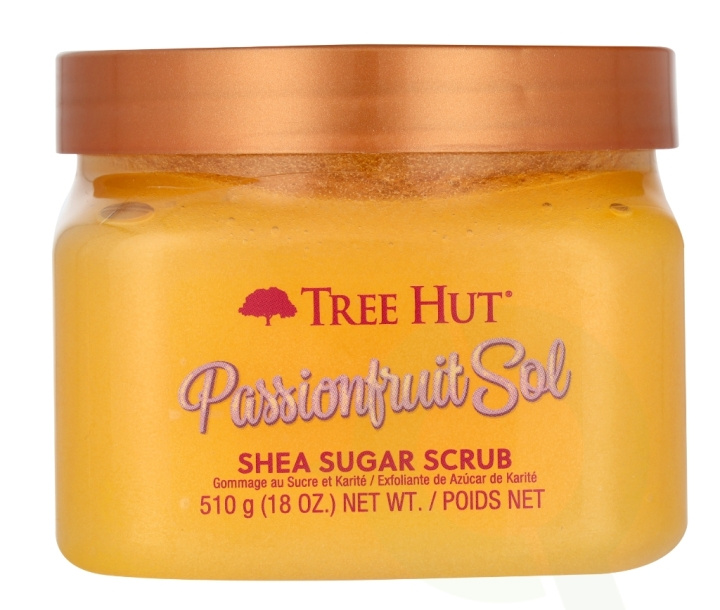 Tree Hut Shea Sugar Scrub 510 g Passionfruit Sol i gruppen HELSE OG SKJØNNHET / Hudpleie / Kroppspleie / Body lotion hos TP E-commerce Nordic AB (D19916)