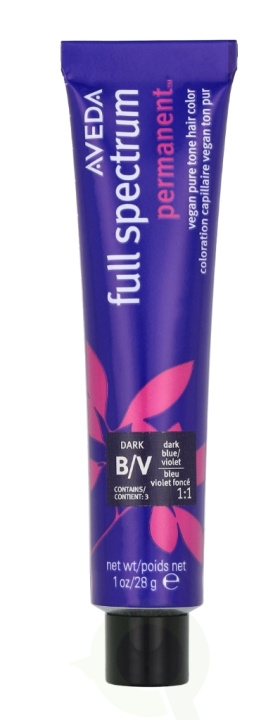 Aveda Full Spectrum Permanent Vegan Pure Tone Hair Color 28 g Dark Blue/Violet i gruppen HELSE OG SKJØNNHET / Hår & styling / Hårpleie / Hårfarge / Hårfarge & Fargebombe hos TP E-commerce Nordic AB (D19954)