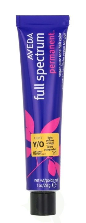 Aveda Full Spectrum Permanent Vegan Pure Tone Hair Color 28 g Light Yellow Orange i gruppen HELSE OG SKJØNNHET / Hår & styling / Hårpleie / Hårfarge / Hårfarge & Fargebombe hos TP E-commerce Nordic AB (D19960)