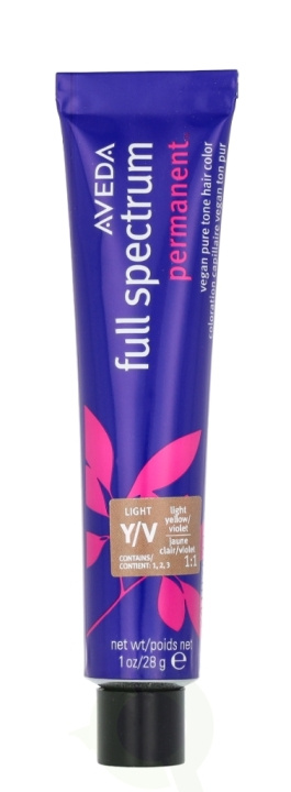 Aveda Full Spectrum Permanent Vegan Pure Tone Hair Color 28 g Light Yellow Violet i gruppen HELSE OG SKJØNNHET / Hår & styling / Hårpleie / Hårfarge / Hårfarge & Fargebombe hos TP E-commerce Nordic AB (D19961)