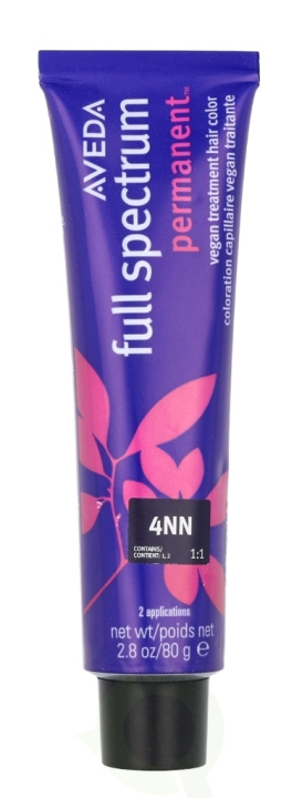 Aveda Full Spectrum Permanent Vegan Pure Tone Hair Color 80 g 4NN i gruppen HELSE OG SKJØNNHET / Hår & styling / Hårpleie / Hårfarge / Hårfarge & Fargebombe hos TP E-commerce Nordic AB (D19970)