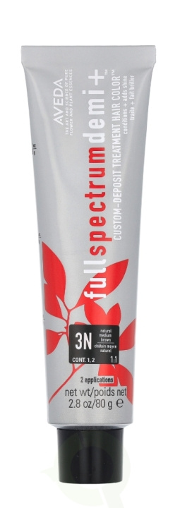 Aveda Full Spectrum Demi+ Custom-Deposit Hair Color 80 g 3N Natural Brown i gruppen HELSE OG SKJØNNHET / Hår & styling / Hårpleie / Hårfarge / Hårfarge & Fargebombe hos TP E-commerce Nordic AB (D19980)