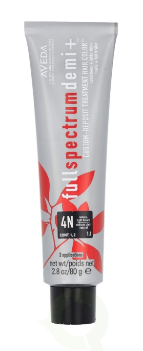 Aveda Full Spectrum Demi+ Custom-Deposit Hair Color 80 g 4N Light Brown i gruppen HELSE OG SKJØNNHET / Hår & styling / Hårpleie / Hårfarge / Hårfarge & Fargebombe hos TP E-commerce Nordic AB (D19981)