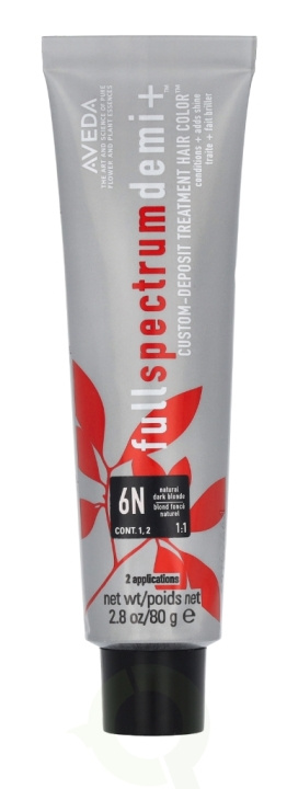 Aveda Full Spectrum Demi+ Custom-Deposit Hair Color 80 g 6N Dark Blonde i gruppen HELSE OG SKJØNNHET / Hår & styling / Hårpleie / Hårfarge / Hårfarge & Fargebombe hos TP E-commerce Nordic AB (D19982)