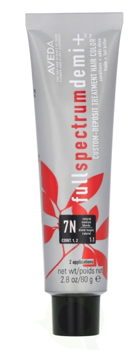 Aveda Full Spectrum Demi+ Custom-Deposit Hair Color 80 g 7N Medium Blonde i gruppen HELSE OG SKJØNNHET / Hår & styling / Hårpleie / Hårfarge / Hårfarge & Fargebombe hos TP E-commerce Nordic AB (D19983)