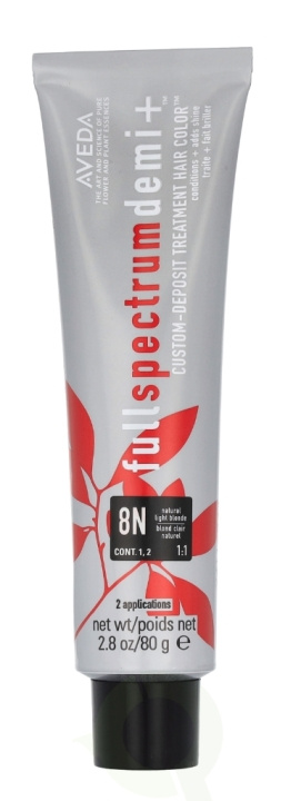 Aveda Full Spectrum Demi+ Custom-Deposit Hair Color 80 g 8N Light Blonde i gruppen HELSE OG SKJØNNHET / Hår & styling / Hårpleie / Hårfarge / Hårfarge & Fargebombe hos TP E-commerce Nordic AB (D19984)