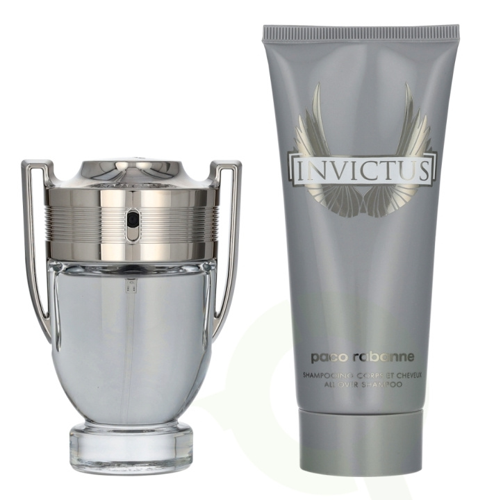 Paco Rabanne Invictus Giftset 150 ml Edt Spray 50 ml/All Over Shampoo 100ml i gruppen HELSE OG SKJØNNHET / Gavesett / Gavesett for henne hos TP E-commerce Nordic AB (D20101)