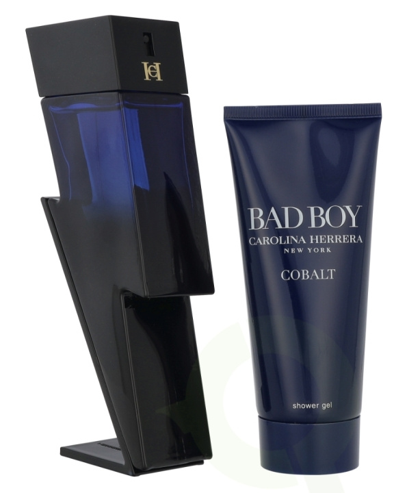 Carolina Herrera Bad Boy Cobalt Elixir Giftset 200 ml Edp Spray 100 ml/Shower Gel 100 ml i gruppen HELSE OG SKJØNNHET / Gavesett / Gavesett for ham hos TP E-commerce Nordic AB (D20104)