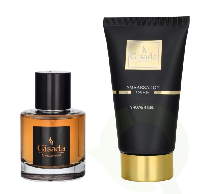 Gisada Ambassador Men Giftset 150 ml Edp Spray 50 ml/ Showergel 100 ml i gruppen HELSE OG SKJØNNHET / Gavesett / Gavesett for ham hos TP E-commerce Nordic AB (D20124)