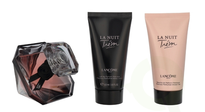 Lancome La Nuit Tresor Giftset 150 ml Edp Spray 50ml/Body Lotion 50ml/Shower Gel 50ml i gruppen HELSE OG SKJØNNHET / Gavesett / Gavesett for henne hos TP E-commerce Nordic AB (D20127)