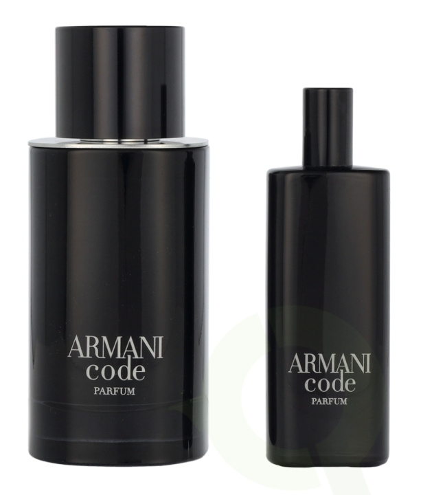 Armani Code Le Parfum Giftset 90 ml Edp Spray 75ml/Edp Spray 15ml-XMAS 23 i gruppen HELSE OG SKJØNNHET / Duft og parfyme / Parfyme / Parfyme for han hos TP E-commerce Nordic AB (D20128)