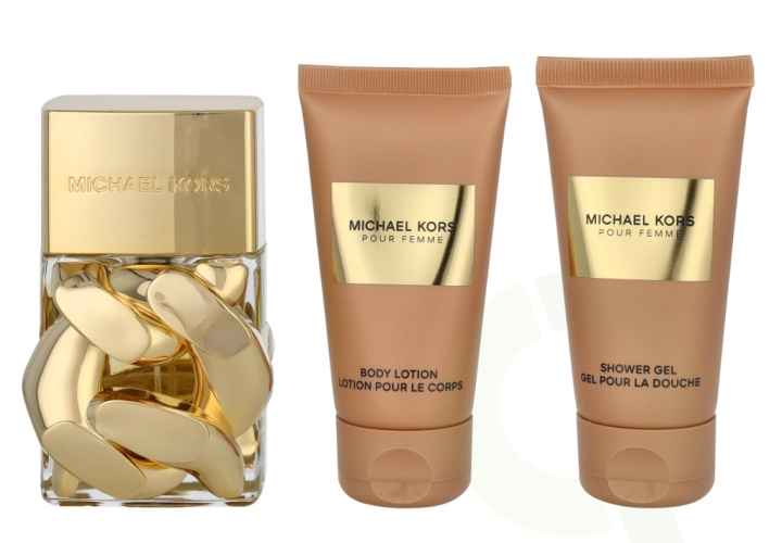 Michael Kors Pour Femme Giftset 150 ml Edp Spray 50ml/Shower Gel 50ml/Body Lotion 50ml i gruppen HELSE OG SKJØNNHET / Gavesett / Gavesett for henne hos TP E-commerce Nordic AB (D20136)