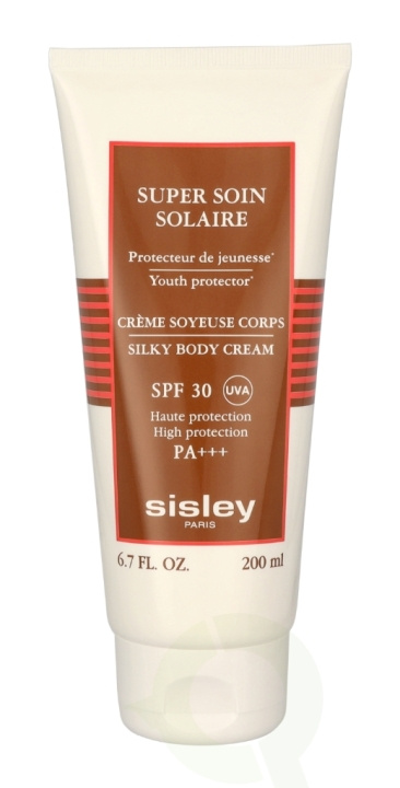 Sisley Super Soin Solaire Silky Body Cream SPF30 PA+++ 200 ml i gruppen HELSE OG SKJØNNHET / Hudpleie / Soling / Solkrem hos TP E-commerce Nordic AB (D20202)