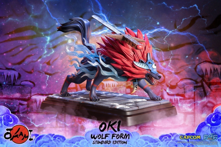First4Figures Okami (Oki Wolf Form) RESIN Statue i gruppen SPORT, FRITID & HOBBY / Morsomme produkter / Samlerobjekter hos TP E-commerce Nordic AB (D20219)