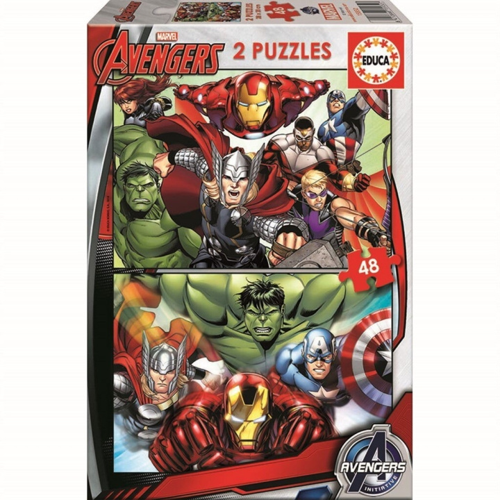 Educa Puslespill - 2x48 Avengers (80-15932) i gruppen LEKER, BARN OG BABY / Leker / Barnas puslespill hos TP E-commerce Nordic AB (D20251)