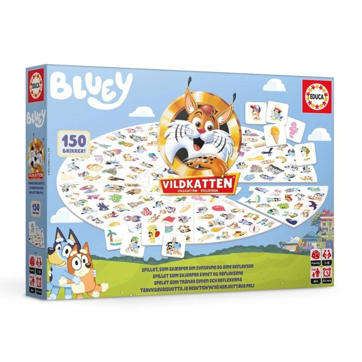 Educa Vildkatten Bluey (78-20074) i gruppen LEKER, BARN OG BABY / Leker / Barnas puslespill hos TP E-commerce Nordic AB (D20270)