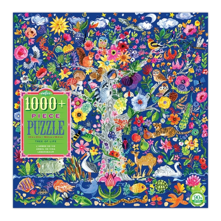 eeBoo Puslespill - Livets tre, 1000 brikker (EPZTTOL) i gruppen SPORT, FRITID & HOBBY / Hobby / Puslespill hos TP E-commerce Nordic AB (D20274)