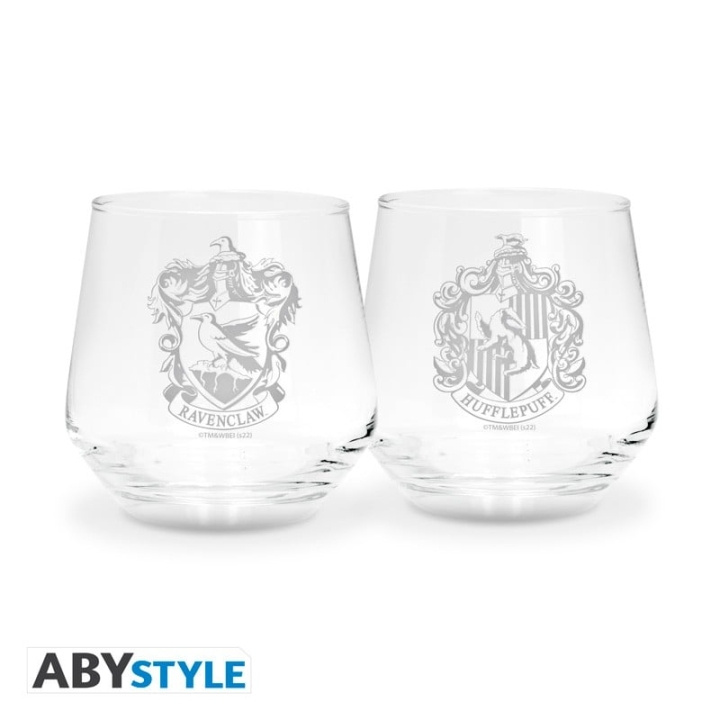Harry Potter 2 glass sett Ravenclaw & Hufflepuff EUROPE x2 i gruppen SPORT, FRITID & HOBBY / Morsomme produkter / Samlerobjekter hos TP E-commerce Nordic AB (D20276)