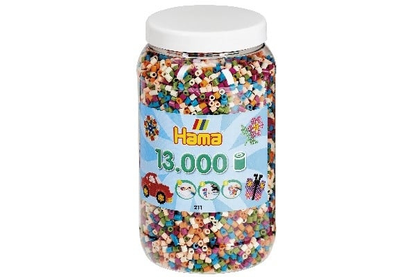 Hama Midi Perler 13000stk Mix 58 - (381158) i gruppen SPORT, FRITID & HOBBY / Hobby / Perler hos TP E-commerce Nordic AB (D20279)
