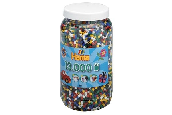 Hama Midi Perler 13000stk Mix 66 - (381166) i gruppen SPORT, FRITID & HOBBY / Hobby / Perler hos TP E-commerce Nordic AB (D20280)