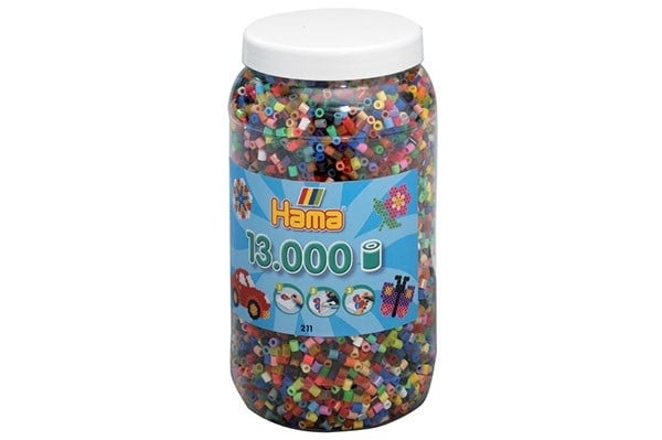 Hama Midi Perler 13000stk Mix 68 - (381168) i gruppen SPORT, FRITID & HOBBY / Hobby / Perler hos TP E-commerce Nordic AB (D20281)