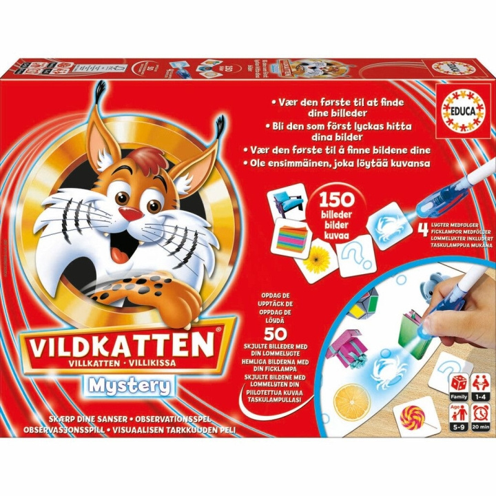Educa Vildkatten - Mystery 150 brikker (78-19603) i gruppen LEKER, BARN OG BABY / Leker / Barnas puslespill hos TP E-commerce Nordic AB (D20308)