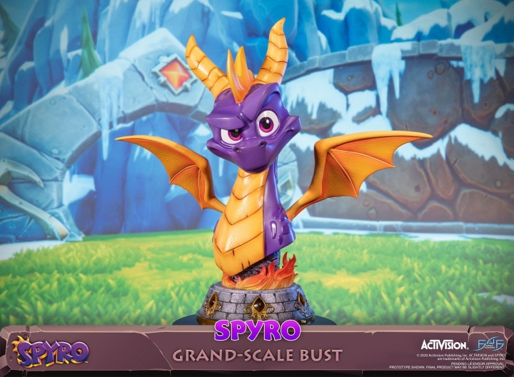 First4First4Figures - Spyro The Dragon (Spyro Grand-Scale Bust) RESIN Statue /Figure i gruppen SPORT, FRITID & HOBBY / Morsomme produkter / Samlerobjekter hos TP E-commerce Nordic AB (D20319)
