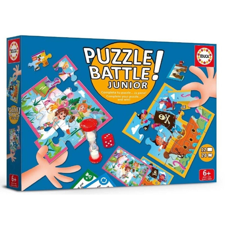 Educa Puzzle Battle Junior Animals - (80-20116) i gruppen LEKER, BARN OG BABY / Leker / Barnas puslespill hos TP E-commerce Nordic AB (D20360)
