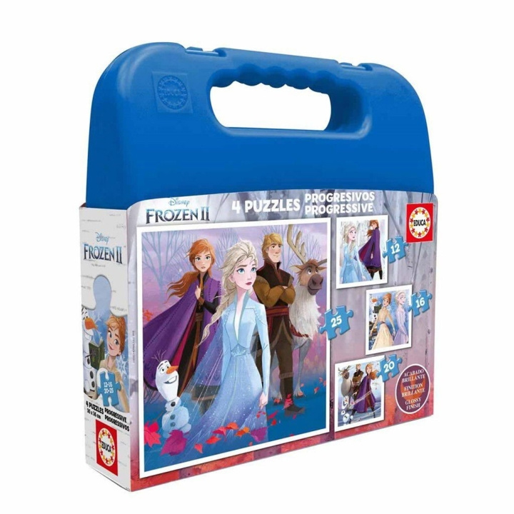 Educa Disney - 2, 4 i 1 - Koffert - 12 deler - Frozen (018114) i gruppen LEKER, BARN OG BABY / Leker / Barnas puslespill hos TP E-commerce Nordic AB (D20380)