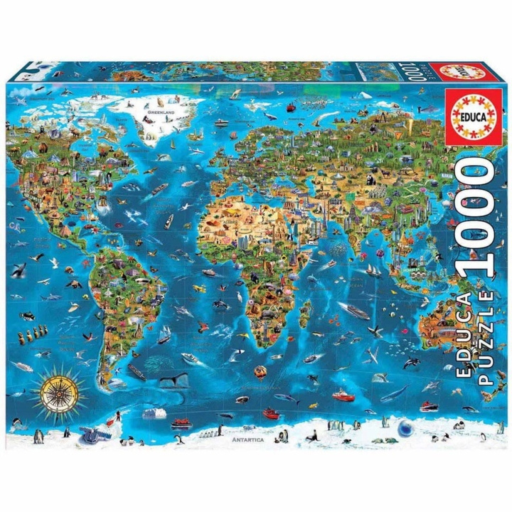 Educa Puslespill - 1000 brikker - Worlds Wonders (80-19022) i gruppen SPORT, FRITID & HOBBY / Hobby / Puslespill hos TP E-commerce Nordic AB (D20382)