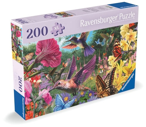 Ravensburger Kolibrier og sommerfugler - 200 brikker (12001369) i gruppen SPORT, FRITID & HOBBY / Hobby / Puslespill hos TP E-commerce Nordic AB (D20400)