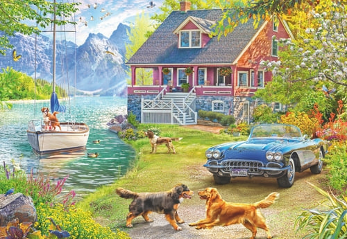 Ravensburger Sommerhus ved innsjøen - 200 brikker (12001370) i gruppen SPORT, FRITID & HOBBY / Hobby / Puslespill hos TP E-commerce Nordic AB (D20401)