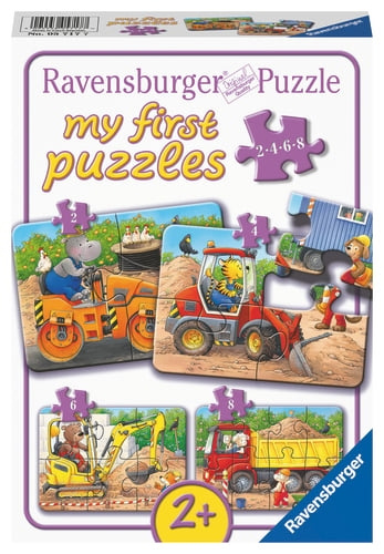 Ravensburger Byggeplassdyr - 2/4/6/8p (10105717) i gruppen LEKER, BARN OG BABY / Leker / Barnas puslespill hos TP E-commerce Nordic AB (D20411)