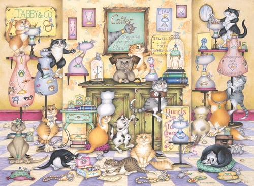 Ravensburger Crazy Cats Taby & Co. 500 brikker (12001451) i gruppen LEKER, BARN OG BABY / Leker / Barnas puslespill hos TP E-commerce Nordic AB (D20435)