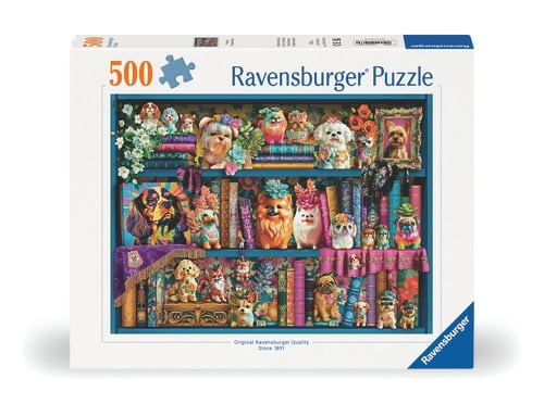 Ravensburger Precious Porcelain Pups - 500p (12001466) i gruppen SPORT, FRITID & HOBBY / Hobby / Puslespill hos TP E-commerce Nordic AB (D20436)