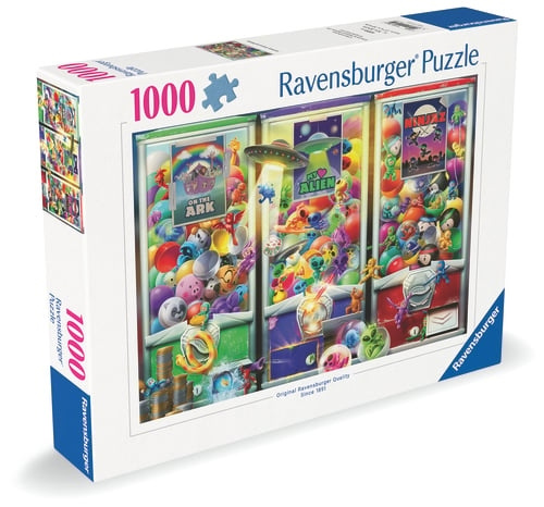 Ravensburger Dyr, romvesener og ninjaer 1000 brikker - (12001482) i gruppen SPORT, FRITID & HOBBY / Hobby / Puslespill hos TP E-commerce Nordic AB (D20437)