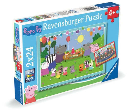 Ravensburger Peppa Pig 2x24p - (12004018) i gruppen SPORT, FRITID & HOBBY / Hobby / Puslespill hos TP E-commerce Nordic AB (D20443)